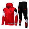 Chaqueta De Entrenamiento Con Capucha AC Milan 2022-23 Roja - Hombre